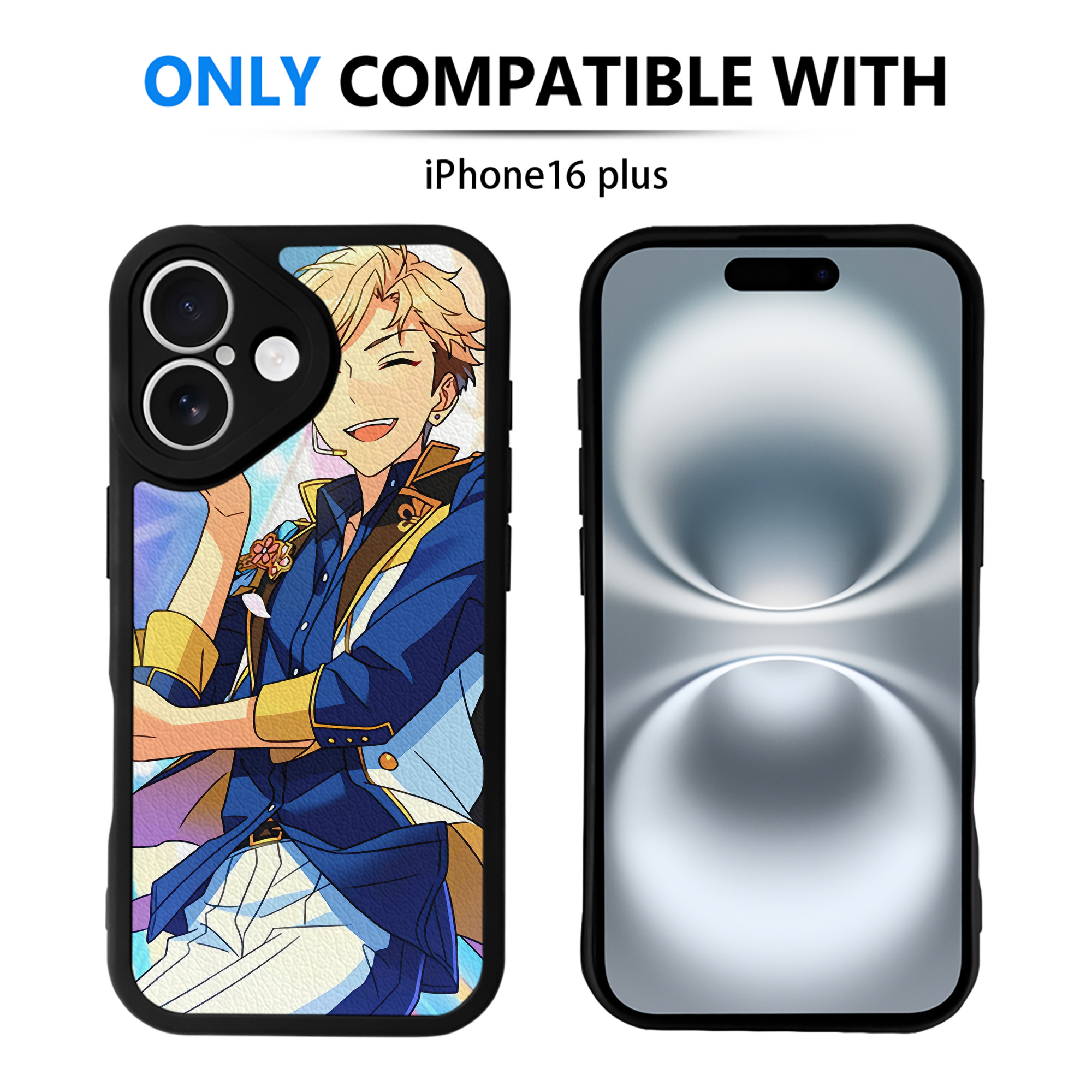 （画像用） あんさんぶるスターズ! Ensemble Stars 【iPhone 16シリーズ対応】シリコンスマホケース（レザー調） 材質：シリコン